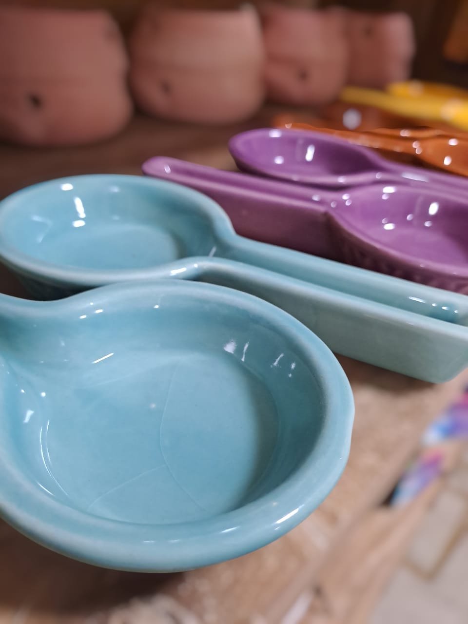 Sahumador Esmaltado CELESTE