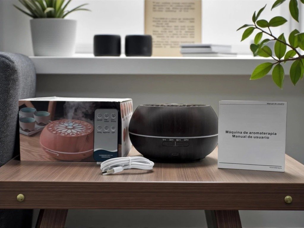 Humidificador Flor c/luz led s/filtro con c/remoto